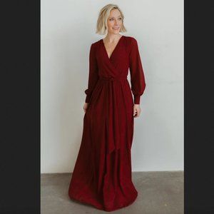 Baltic born Lydia dress in burgundy size small